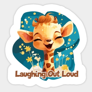 Laughing Out Loud Sticker